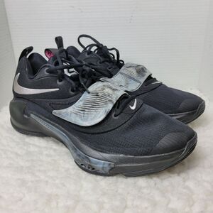 Nike Zoom Freak 3 Mens Size 13 Sneaker DA0694 002 Black Metallic Silver Shoes